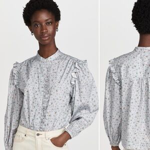 NWT Something navy button down shirt